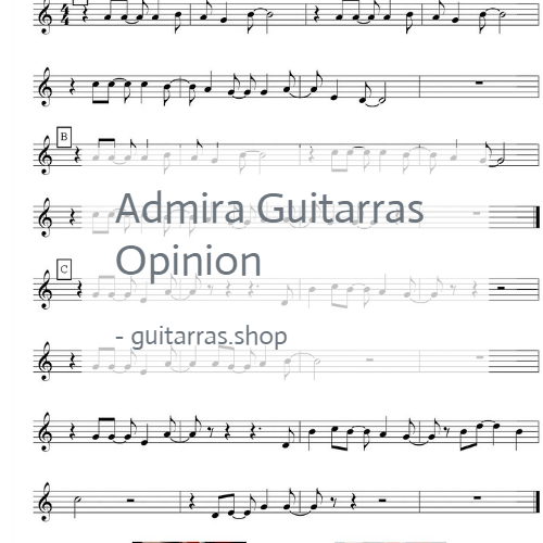 admira guitarras opinion